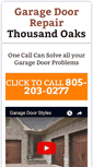 Mobile Screenshot of garagedoorrepairthousandoakscal.com